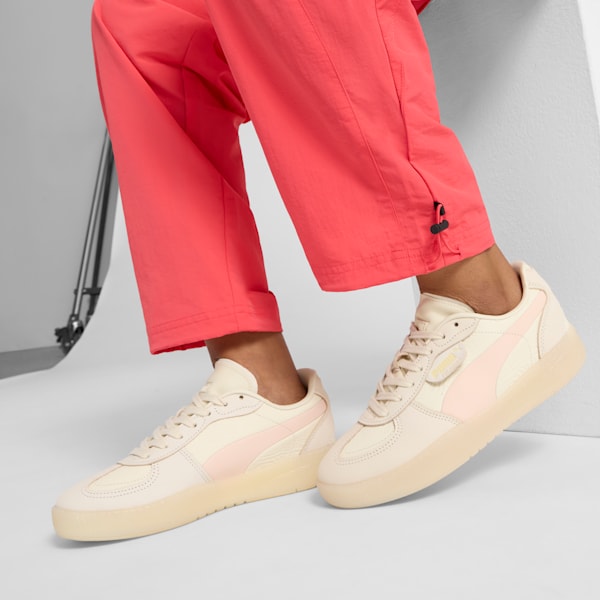 Tenis Palermo Moda Muted Animal para mujer, Alpine Snow-Island Pink-Creamy Vanilla, extralarge