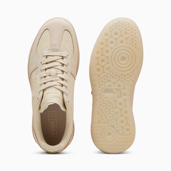 Tenis Palermo Moda Muted Animal para mujer, Alpine Snow-Island Pink-Creamy Vanilla, extralarge