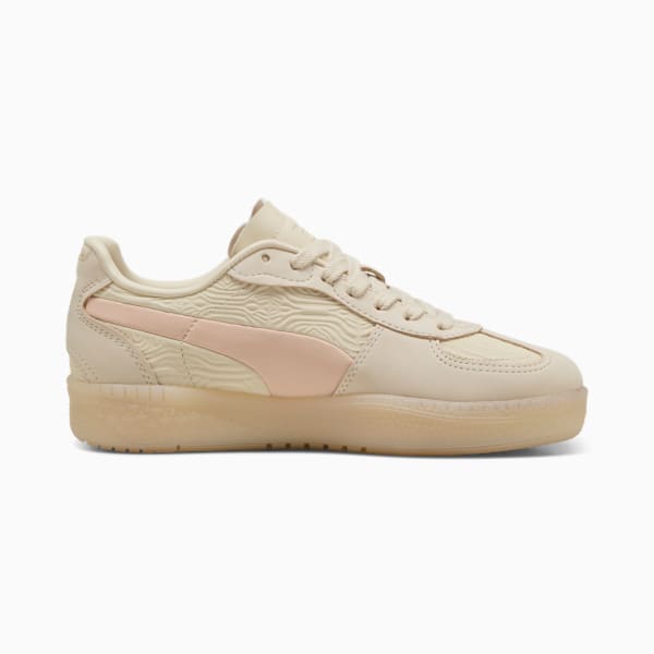 Tenis Palermo Moda Muted Animal para mujer, Alpine Snow-Island Pink-Creamy Vanilla, extralarge