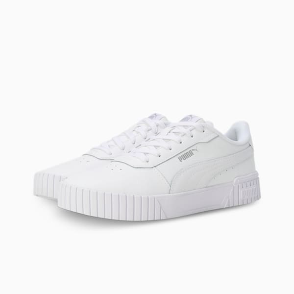 Carina 2.0 Women's Sneakers, PUMA White-PUMA White-PUMA Silver, extralarge-IND