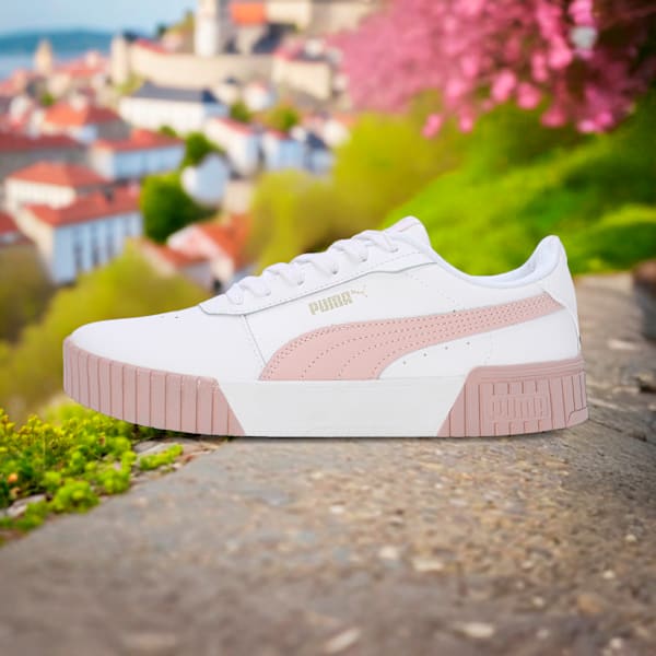 Carina 2.0 Women's Sneakers, PUMA White-Rose Quartz-PUMA Gold, extralarge-IND