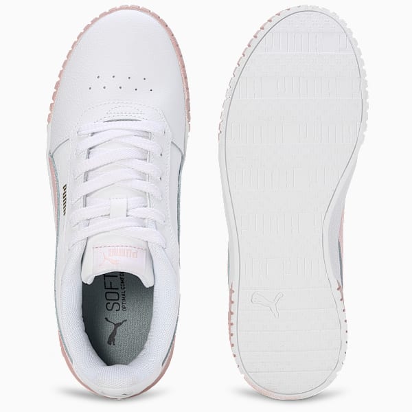 Carina 2.0 Women's Sneakers, PUMA White-Rose Quartz-PUMA Gold, extralarge-IND