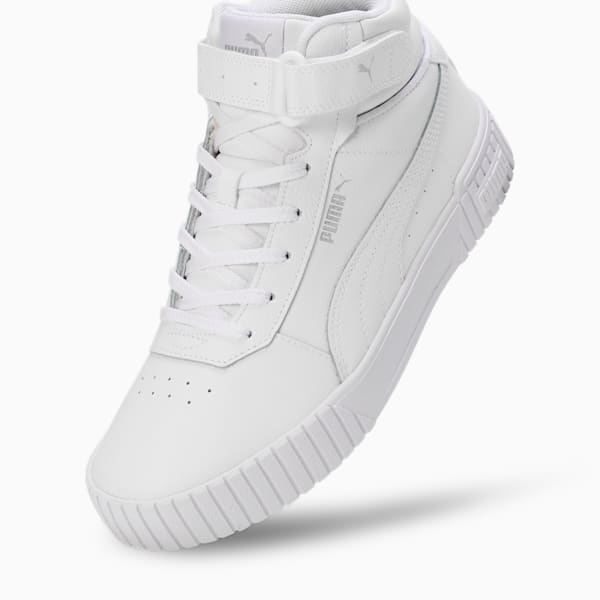 Carina 2.0 Mid Women's Sneakers, PUMA White-PUMA White-PUMA Silver, extralarge-IND