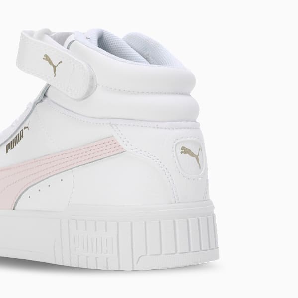 Carina 2.0 Mid Women's Sneakers, PUMA White-Frosty Pink-PUMA Gold, extralarge-IND