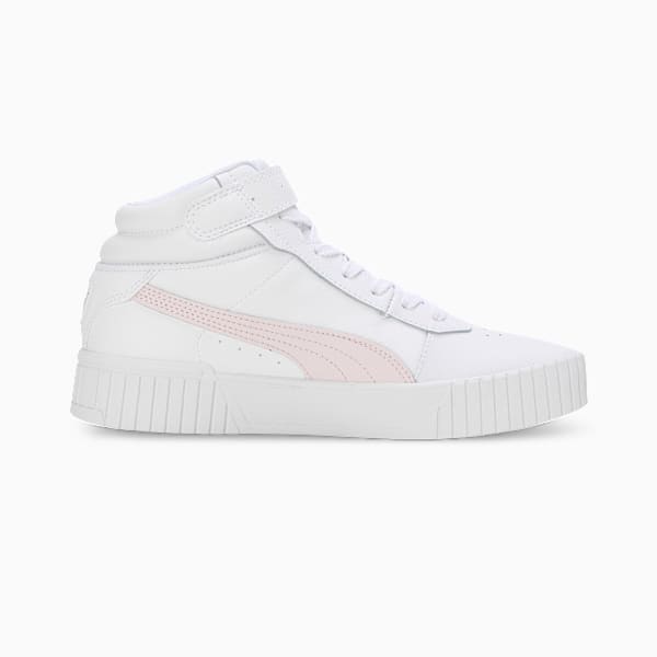 Carina 2.0 Mid Women's Sneakers, PUMA White-Frosty Pink-PUMA Gold, extralarge-IND