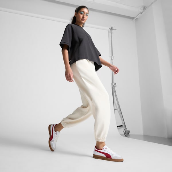 Sneakers PUMA Indoor, PUMA White-Dark Crimson-Gum, extralarge