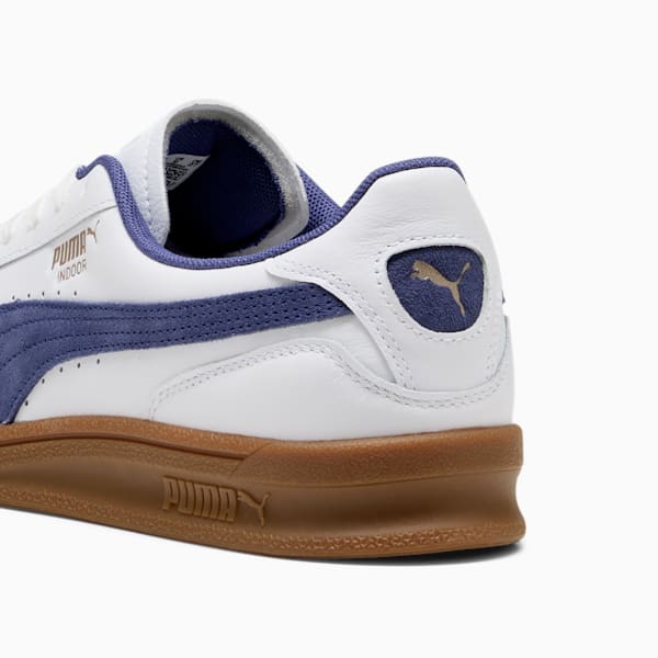 PUMA Indoor Sneakers, PUMA White-Blue Crystal-Gum, extralarge