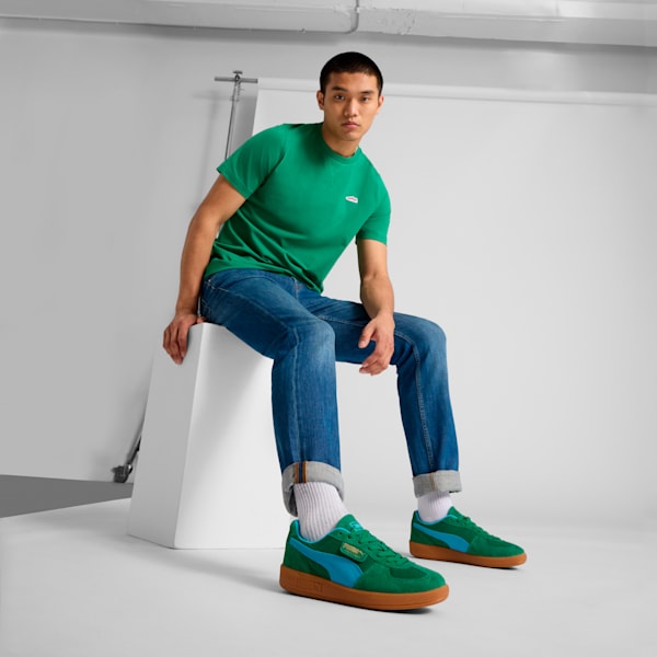 Tenis para adolescentes Palermo, Archive Green-Bright Aqua, extralarge