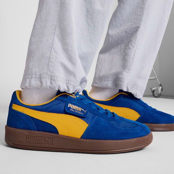 Tenis para adolescentes Palermo, Vivid Blue-Sunny Yellow, extralarge