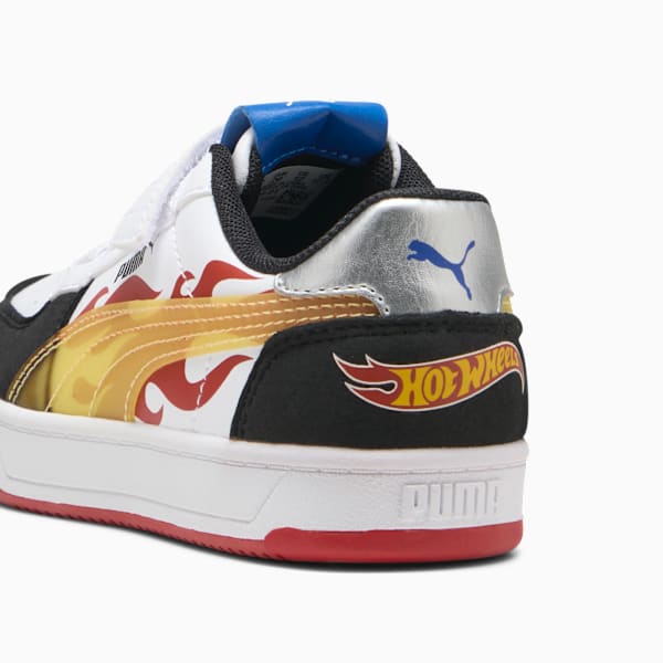 Tenis PUMA X HOT WHEELS Caven 2.0 para niños, PUMA Black-Red Fire-PUMA White, extralarge