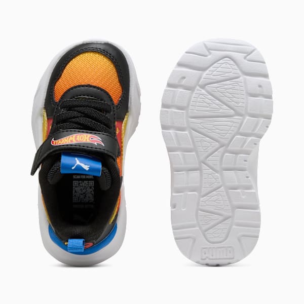Tenis PUMA x HOT WHEELS Trinity Lite para bebés, PUMA Black-Maple Syrup-Red Fire, extralarge