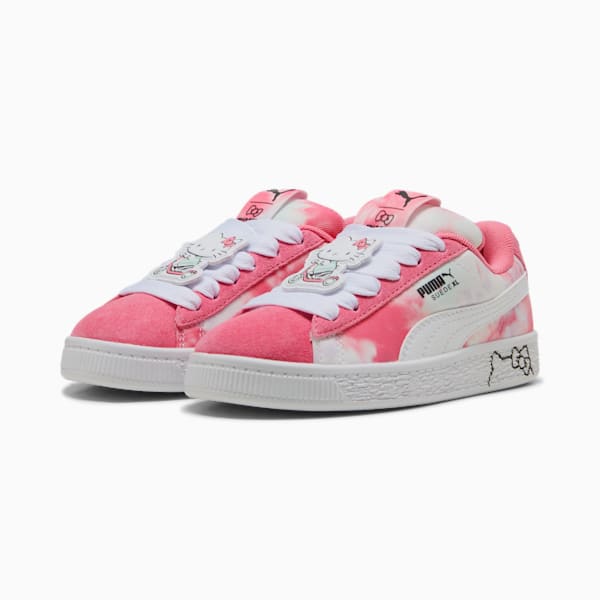 Tenis para niñas PUMA x HELLO KITTY Suede XL, Magic Rose-Peaceful Blue, extralarge