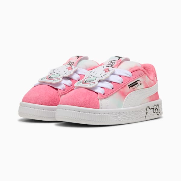 Tenis PUMA x HELLO KITTY Suede XL para bebés, Magic Rose-Peaceful Blue, extralarge