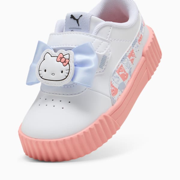 Tenis PUMA x HELLO KITTY Carina 3.0 para bebés, PUMA White-Pink Fruit-Cool Weather, extralarge