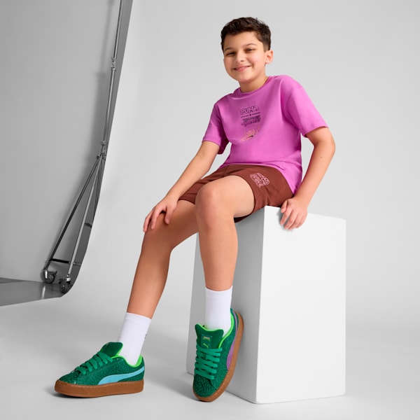 Tenis PUMA x TORTUGAS NINJA Suede XL para adolescentes, Vine-Gum, extralarge