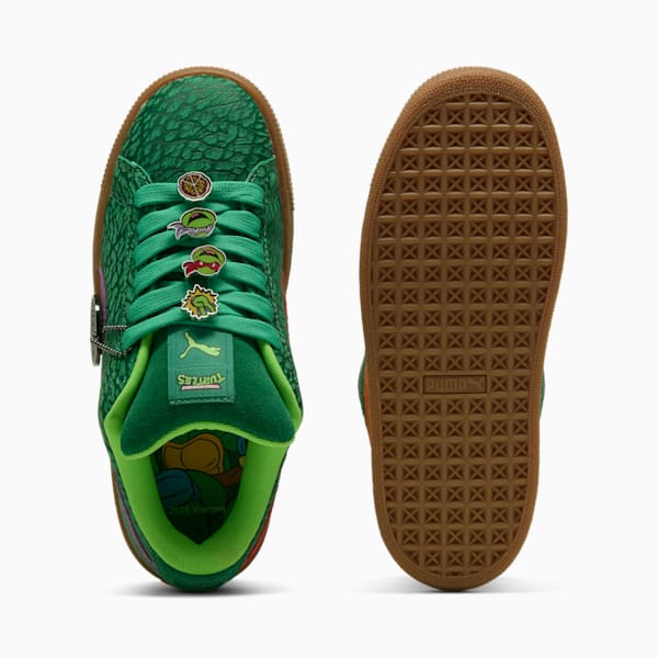 Tenis PUMA x TORTUGAS NINJA Suede XL para adolescentes, Vine-Gum, extralarge