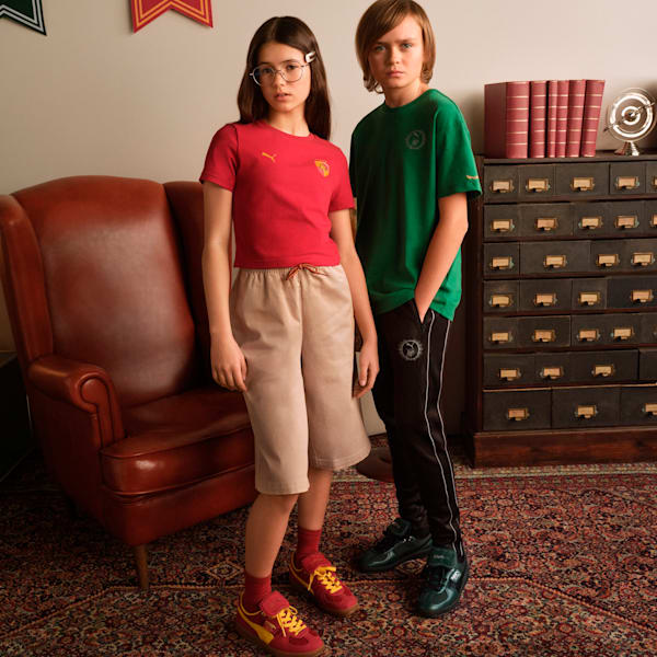 Tenis PUMA x HARRY POTTER Palermo adolescentes, Dark Crimson-Yellow Sizzle, extralarge