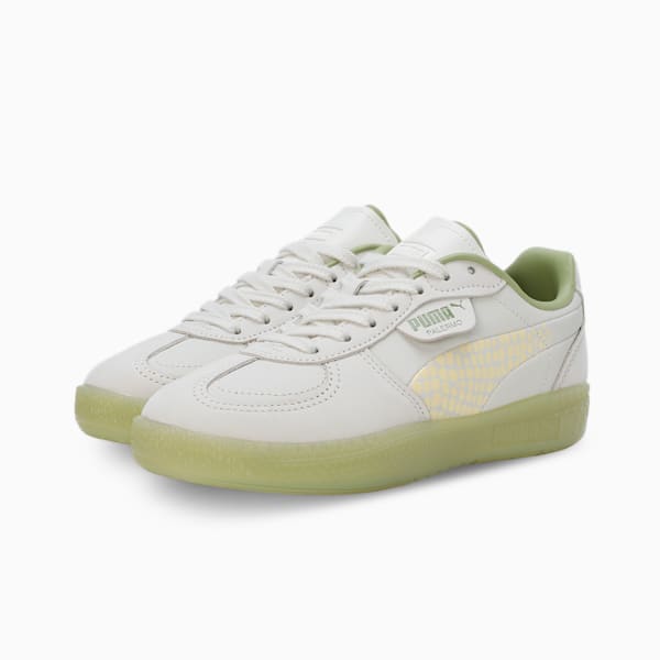Palermo Moda Selva Women's Sneakers, Vapor Gray-Creamy Vanilla-Calming Green, extralarge-IND