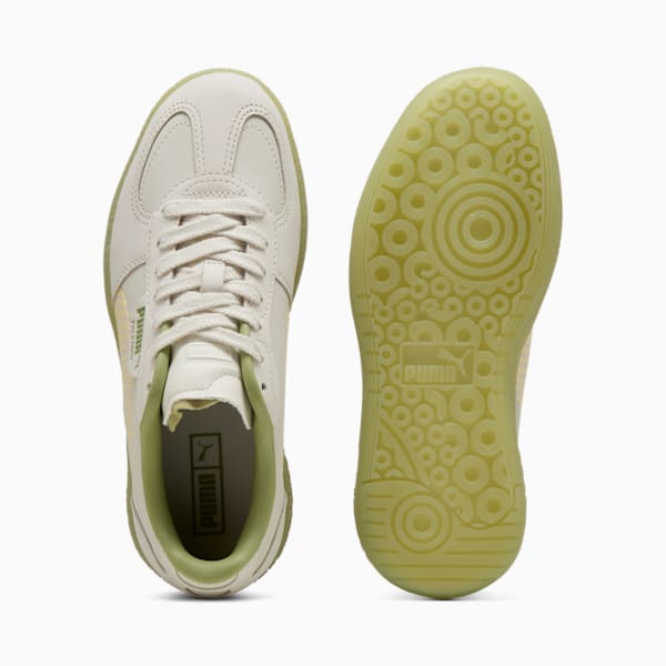 Tenis Palermo Moda Selva para mujer, Vapor Gray-Creamy Vanilla-Calming Green, extralarge