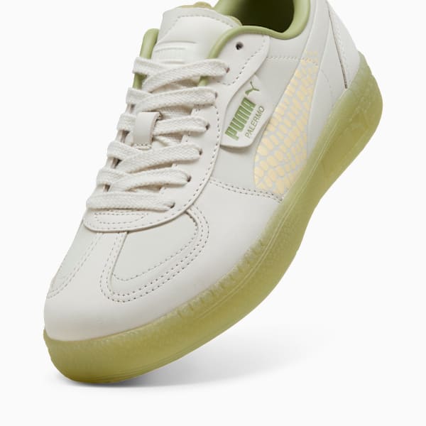 Palermo Moda Selva Women's Sneakers, Vapor Gray-Creamy Vanilla-Calming Green, extralarge