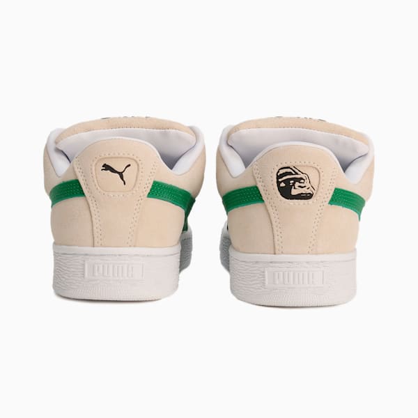 メンズ PUMA x XLARGE スウェード XL スニーカー, Frosted Ivory-Archive Green, extralarge-JPN