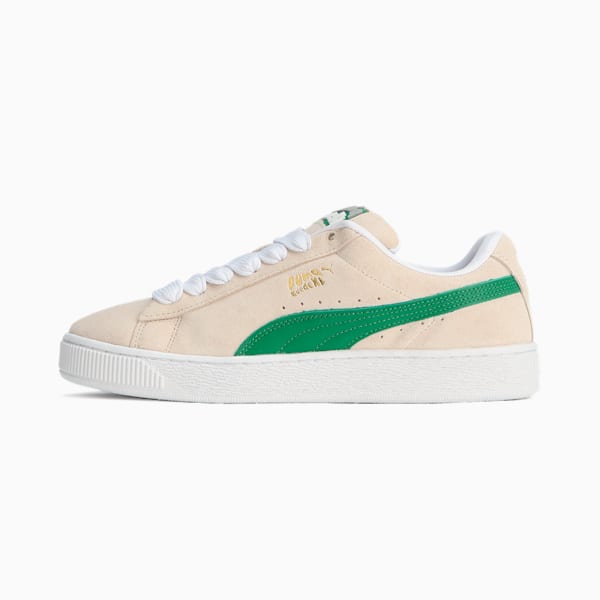 メンズ PUMA x XLARGE スウェード XL スニーカー, Frosted Ivory-Archive Green, extralarge-JPN