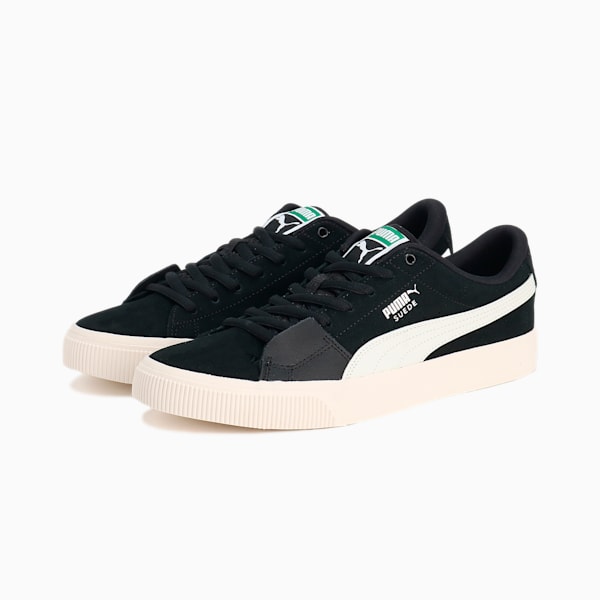 ユニセックス スウェード スケート スニーカー, PUMA Black-Warm White, extralarge-JPN