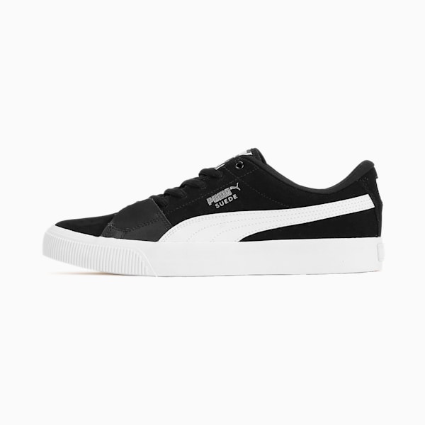 ユニセックス スウェード スケート スニーカー, PUMA Black-Warm White, extralarge-JPN
