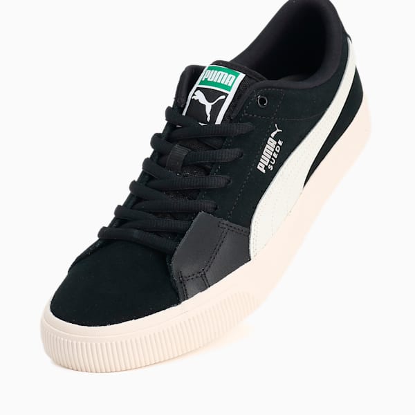 ユニセックス スウェード スケート スニーカー, PUMA Black-Warm White, extralarge-JPN