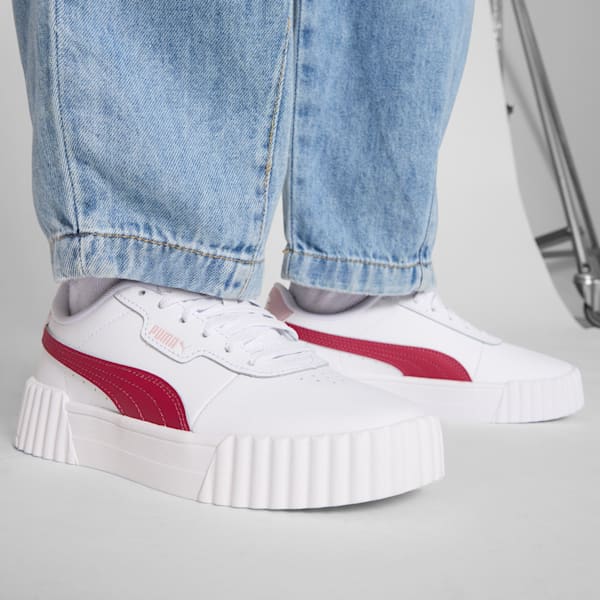 Sneakers Carina 3.0 Enfant et adolescent, PUMA White-Port-Rose Mauve, extralarge