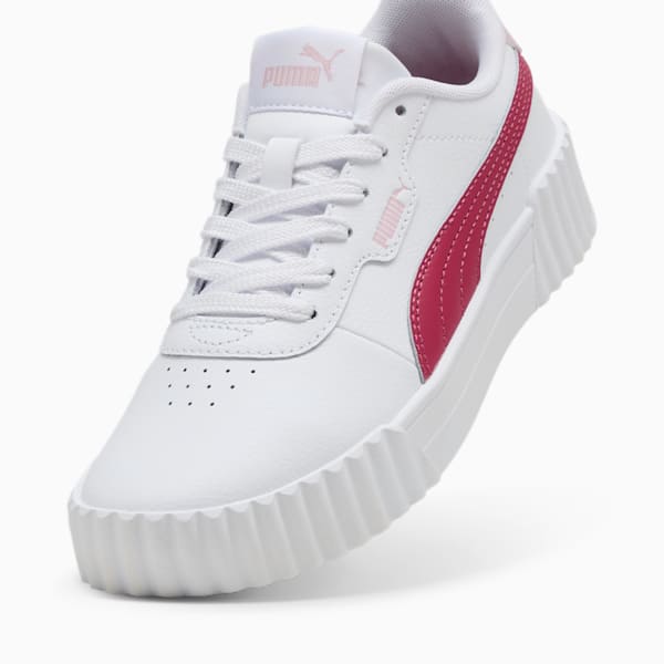 Tenis Carina 3.0 para adolescentes, PUMA White-Port-Rose Mauve, extralarge