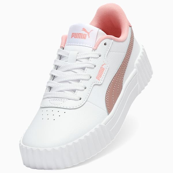 Carina 3.0 Sneakers Youth, PUMA White-Sandstone, extralarge-GBR
