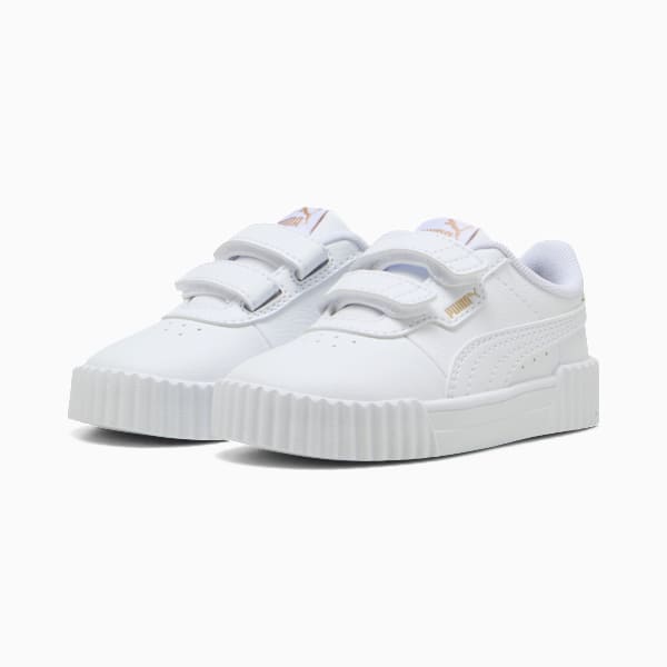 Carina 3.0 Sneakers Toddler, PUMA White-PUMA Gold, extralarge-GBR