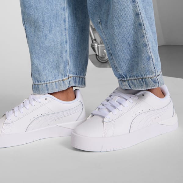 Tenis Jada Classic Niños para niños grandes, PUMA White-PUMA White, extralarge