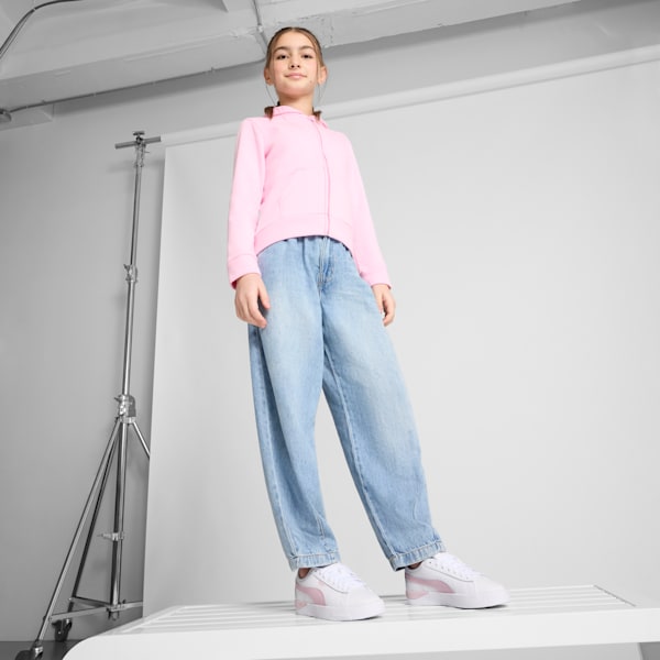 Jada Classic Big Kids' Sneakers, PUMA White-Rose Mauve, extralarge