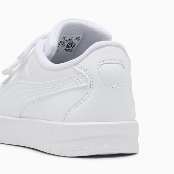 Jada Classic Little Kids' Easy On Sneakers, PUMA White-PUMA White, extralarge