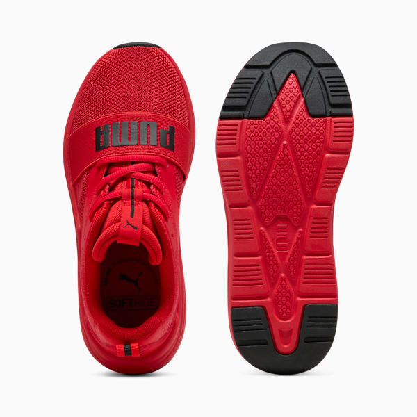 SOFTRIDE Wired 2 Sneakers Youth, PUMA Red-PUMA Black, extralarge-GBR