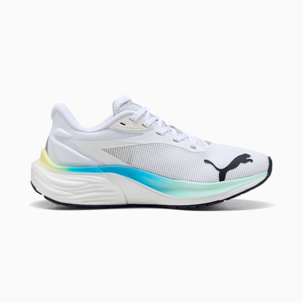 Tenis de running para niños Electrify NITRO™ 4, PUMA White-Mint Melt-Speed Blue, extralarge