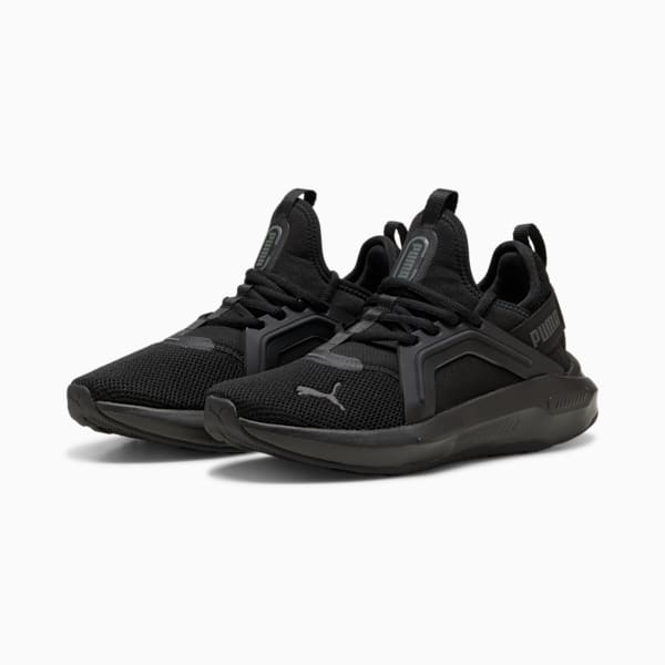 Zapatos de entrenamiento para niños grandes Softride Enzo 5, PUMA Black-Cool Dark Gray, extralarge