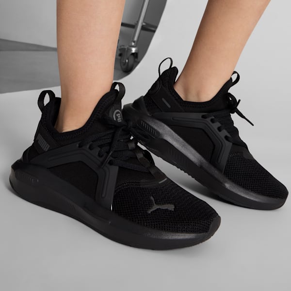 Zapatos de entrenamiento para niños grandes Softride Enzo 5, PUMA Black-Cool Dark Gray, extralarge