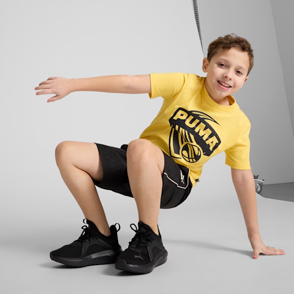 Zapatos de entrenamiento para niños grandes Softride Enzo 5, PUMA Black-Cool Dark Gray, extralarge