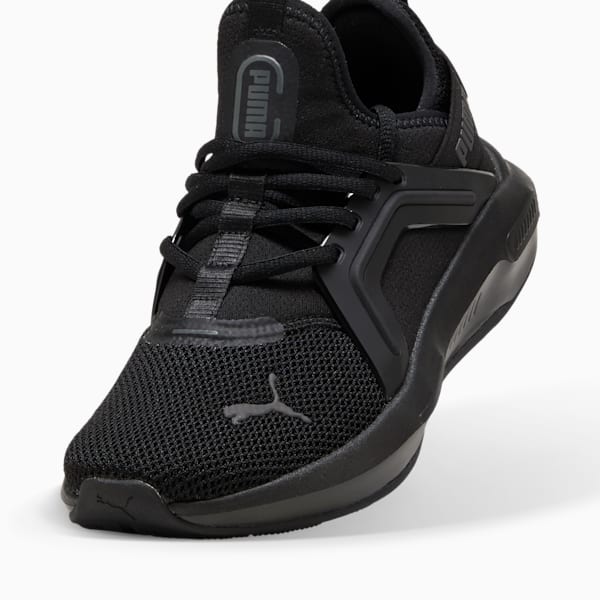 Zapatos de entrenamiento para niños grandes Softride Enzo 5, PUMA Black-Cool Dark Gray, extralarge