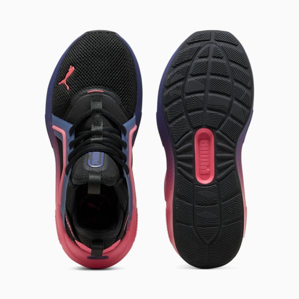 Softride Enzo 5 Big Kids' Training Shoes, PUMA Black-Blue Crystal-Peach Frost, extralarge