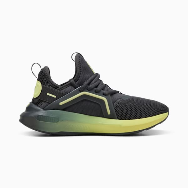 Zapatos de entrenamiento para niños grandes Softride Enzo 5, Dusky Gray-Fresh Yellow, extralarge