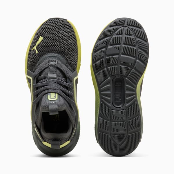 Zapatos de entrenamiento para niños pequeños Softride Enzo 5, Dusky Gray-Fresh Yellow, extralarge