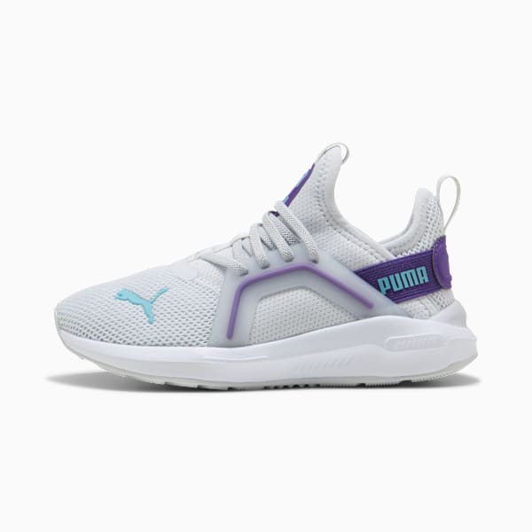 Softride Enzo 5 Little Kids' Training Shoes, Silver Mist-Team Violet-PUMA White, extralarge