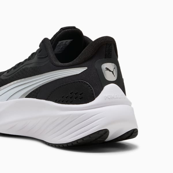 Pounce Lite Big Kids' Running Shoes, PUMA Black-PUMA White-PUMA Silver, extralarge