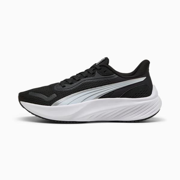 Pounce Lite Big Kids' Running Shoes, PUMA Black-PUMA White-PUMA Silver, extralarge