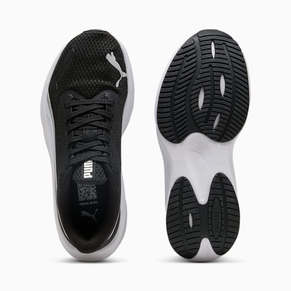 Tenis de running Pounce Lite para adolescentes, PUMA Black-PUMA White-PUMA Silver, extralarge