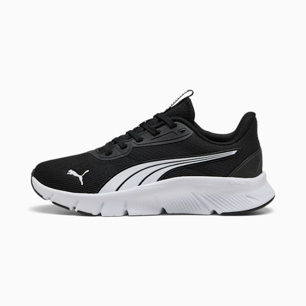 キッズ フレックスフォーカス ライト モダン スニーカー 22-25cm, PUMA Black-PUMA White, extralarge-JPN